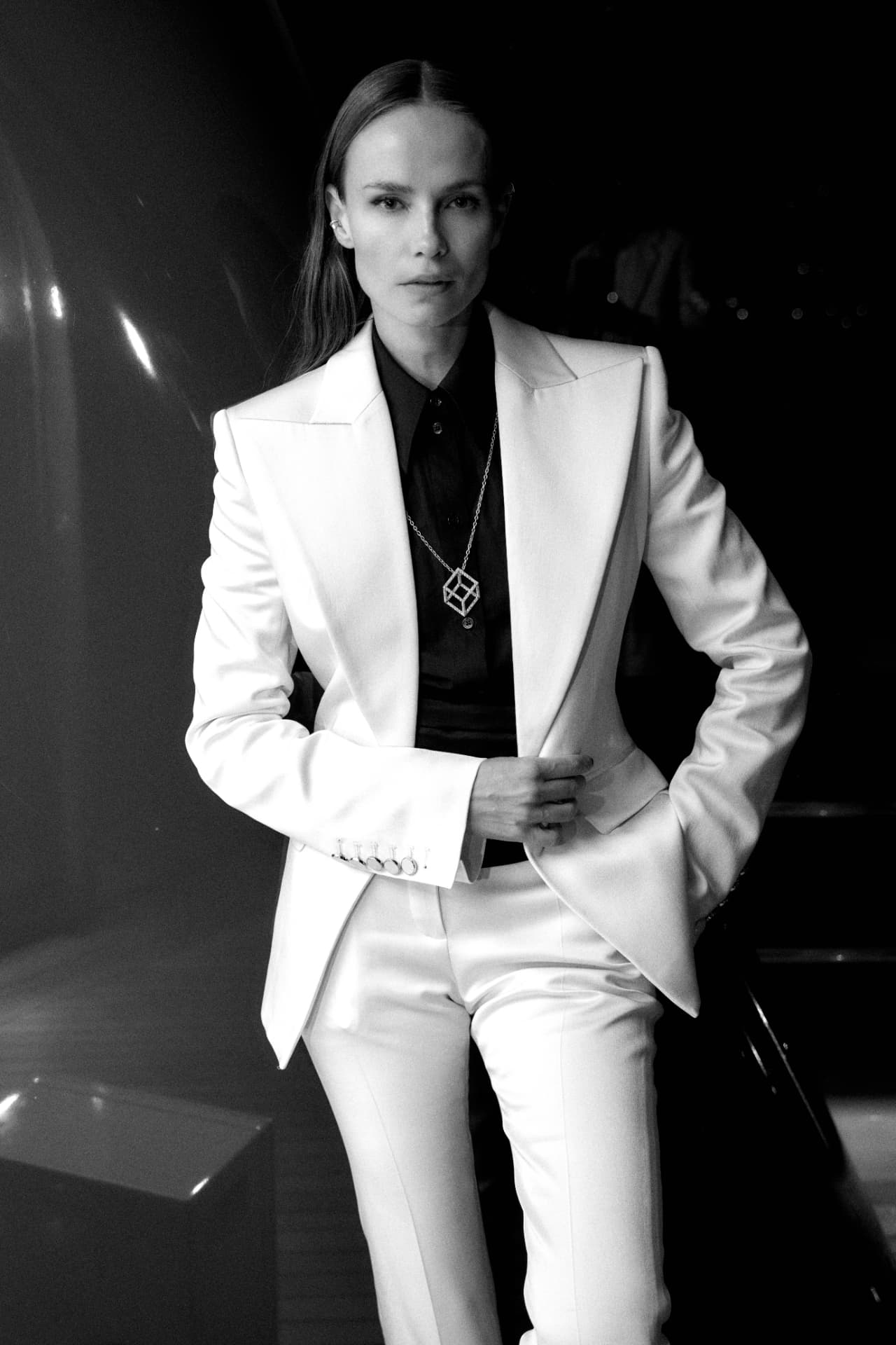 Natasha Poly wearing Djihan