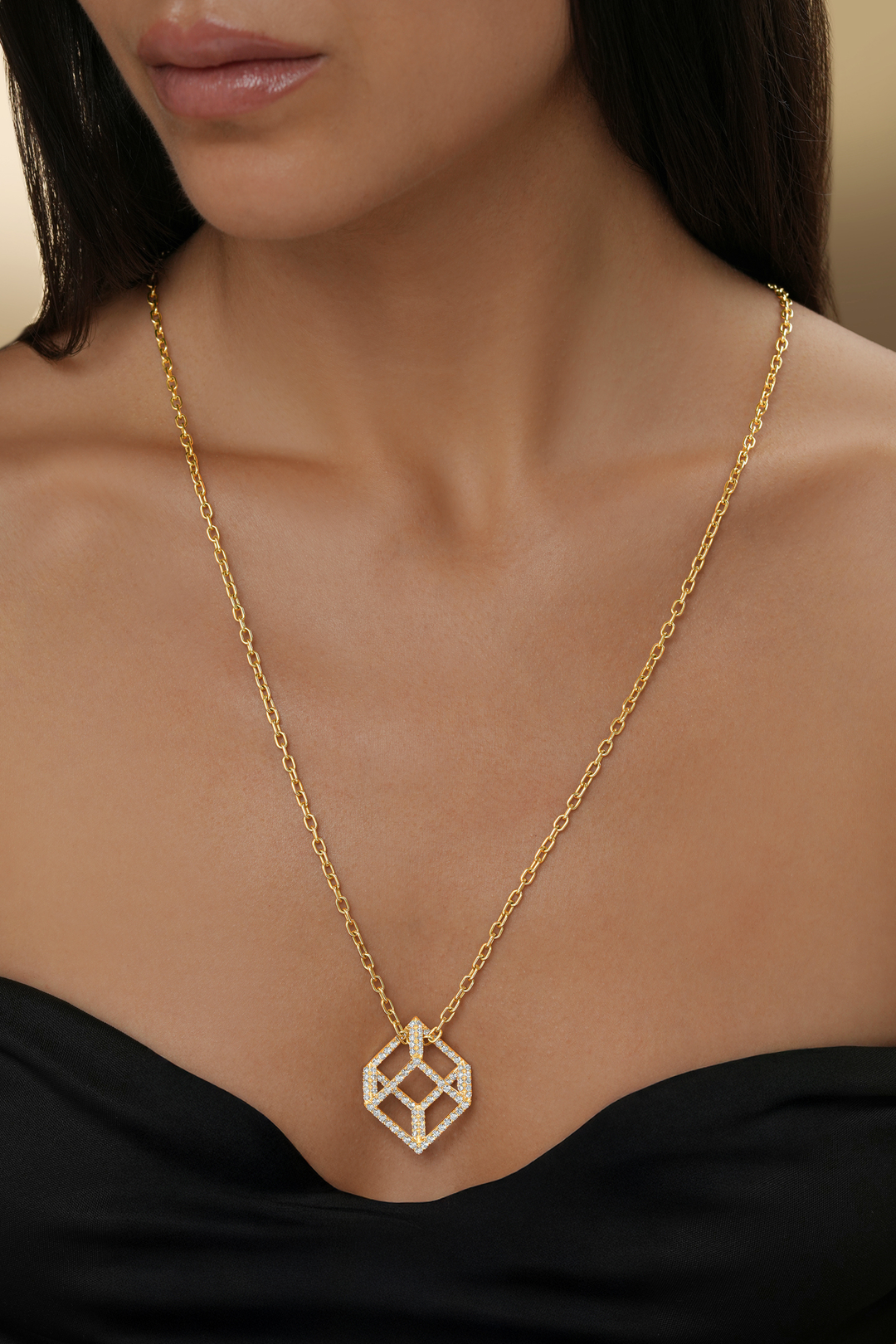 Cube Mirage Icon Grand Necklace - Pavèe