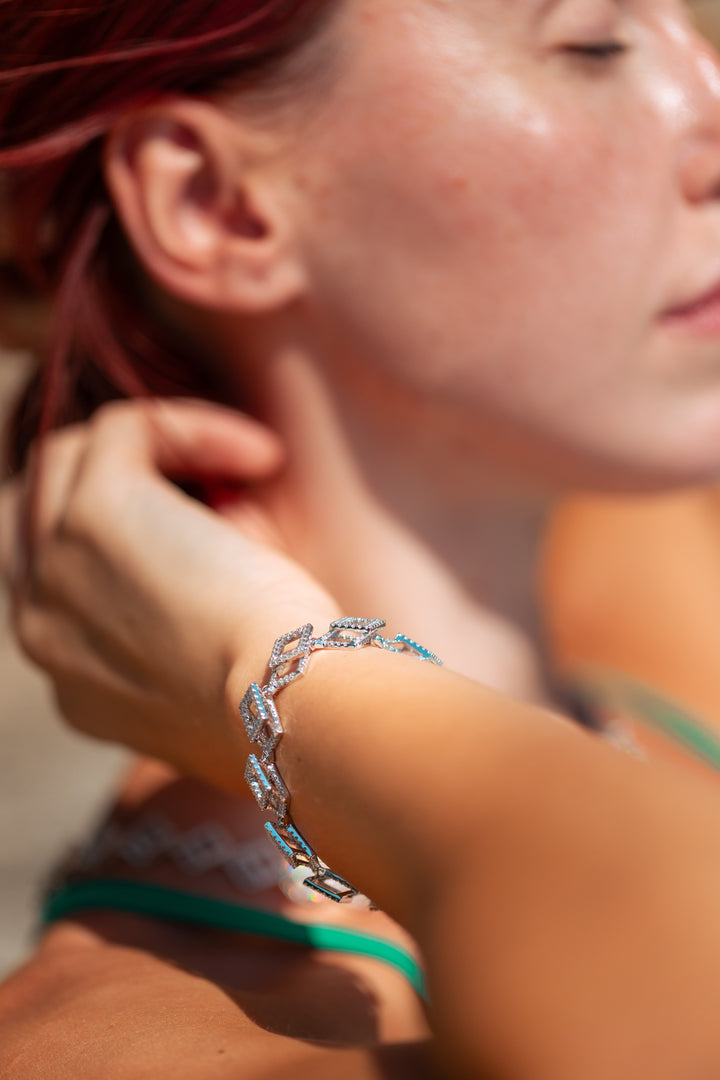 Cube Mirage Eternal Tennis Bracelet