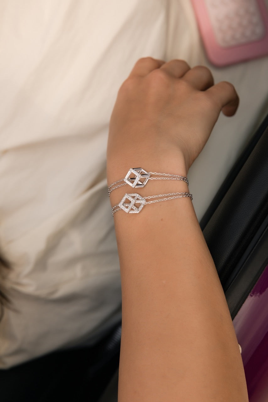 Cube Mirage Icon Chain Bracelet - Accent
