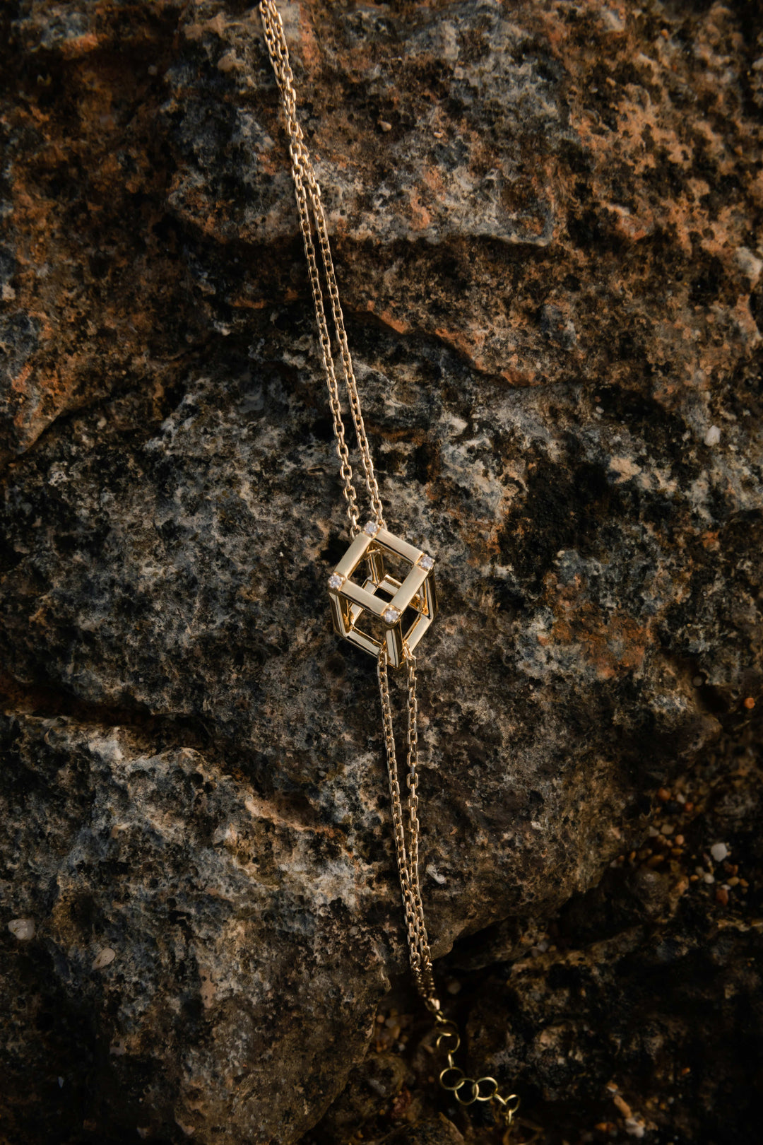 Cube Mirage Icon Chain Bracelet - Accent (18k Yellow Gold)
