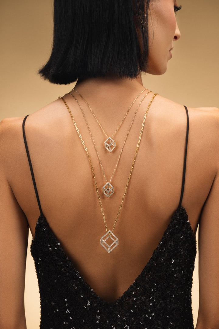 Cube Mirage Icon Grand Necklace - Pavèe