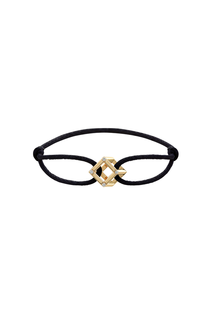 Cube Mirage Icon Cord Bracelet - Accent