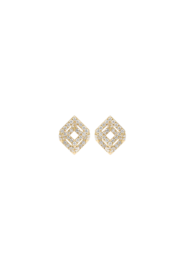 Cube Mirage Icon Baby Stud Earrings – Pavé