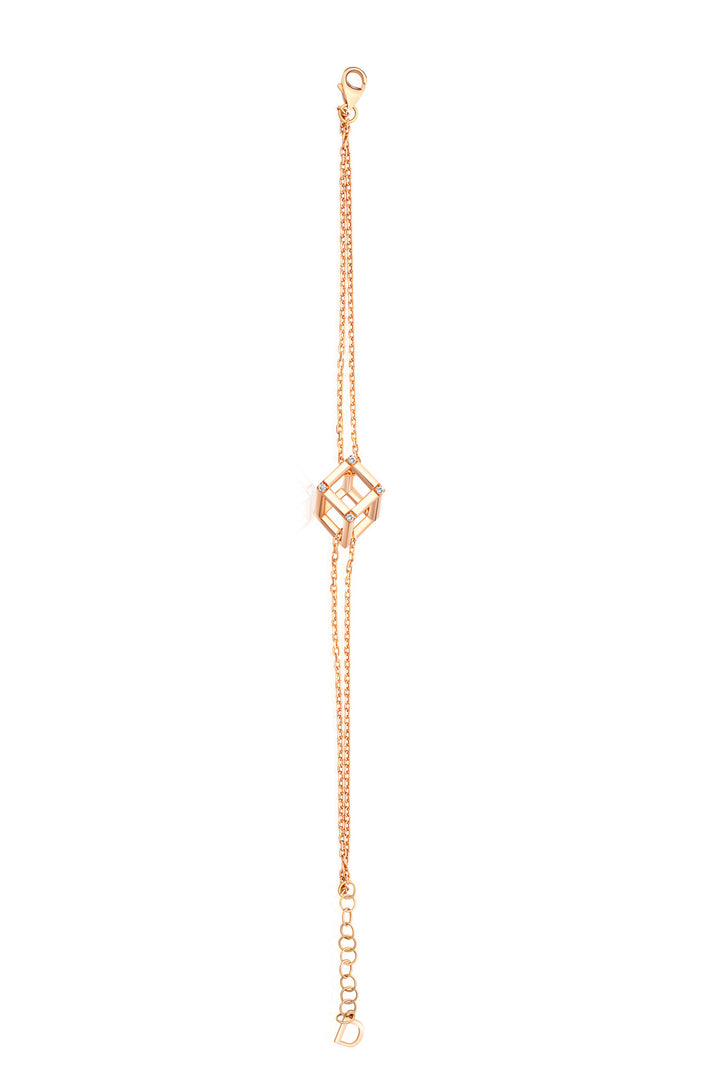 Cube Mirage Icon Chain Bracelet - Accent (18k Rose Gold)