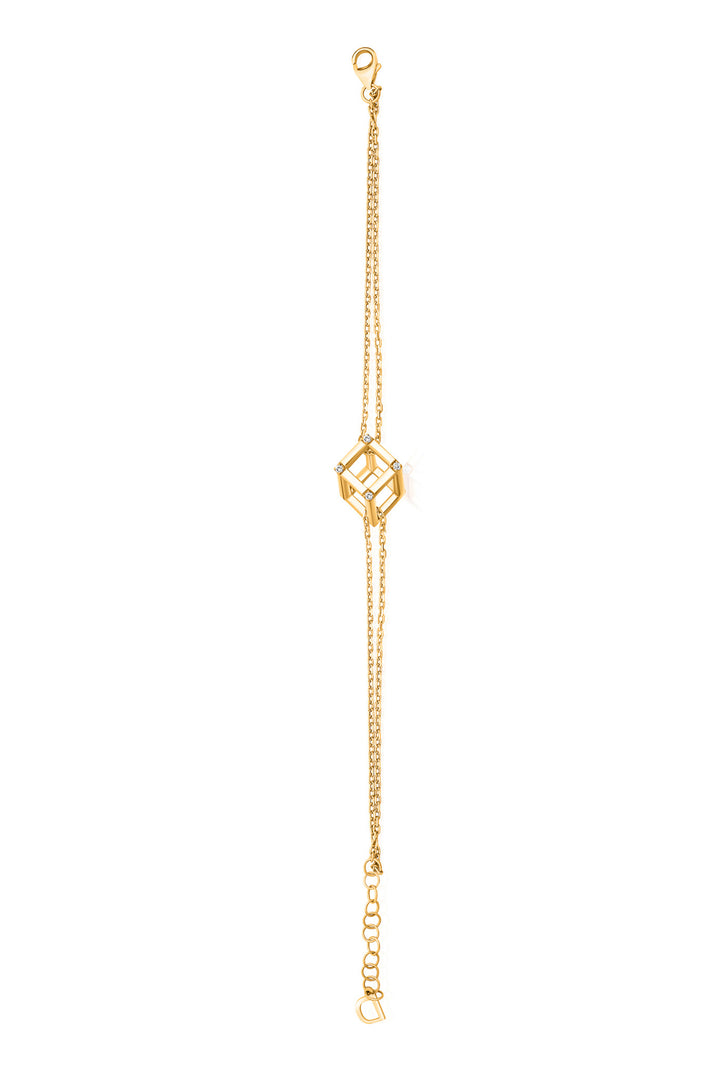 Cube Mirage Icon Chain Bracelet - Accent (18k Yellow Gold)
